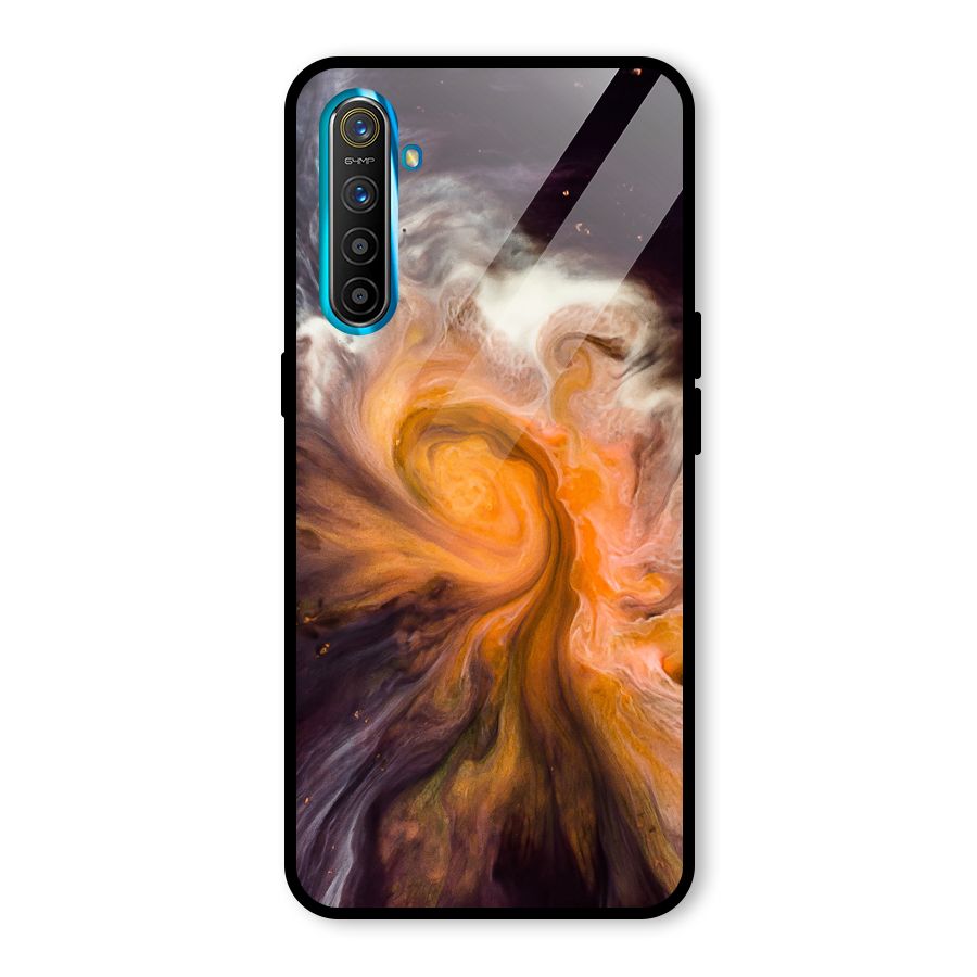 Orange Fusion Glass Back Case for Realme X2
