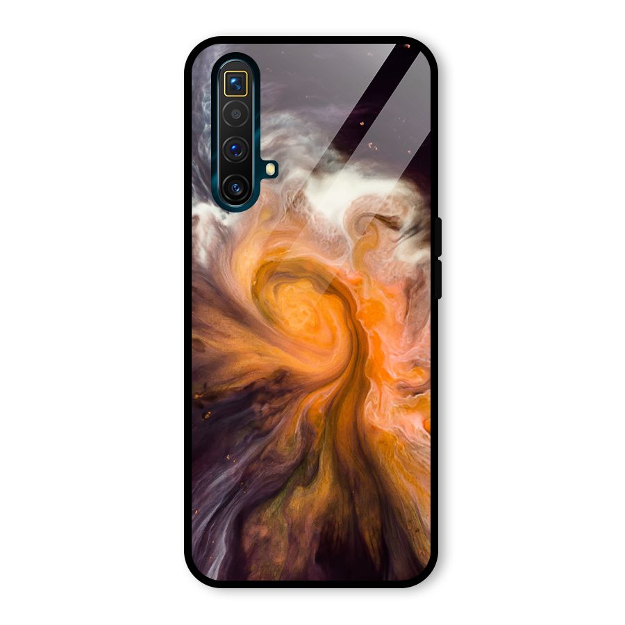 Orange Fusion Glass Back Case for Realme X3 SuperZoom