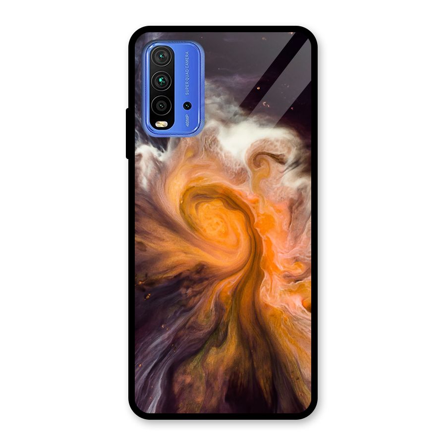 Orange Fusion Glass Back Case for Redmi 9 Power
