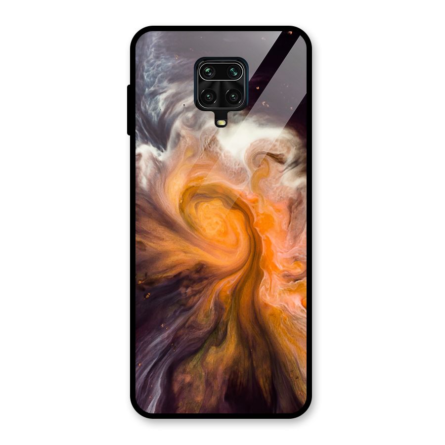 Orange Fusion Glass Back Case for Redmi Note 10 Lite