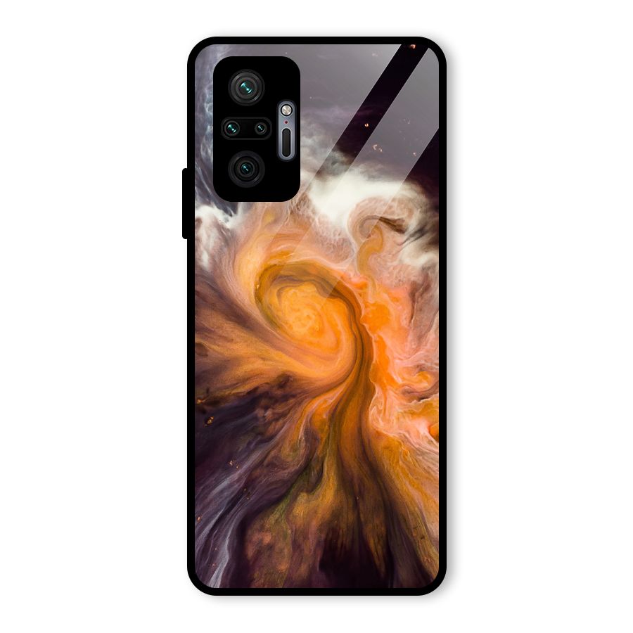 Orange Fusion Glass Back Case for Redmi Note 10 Pro