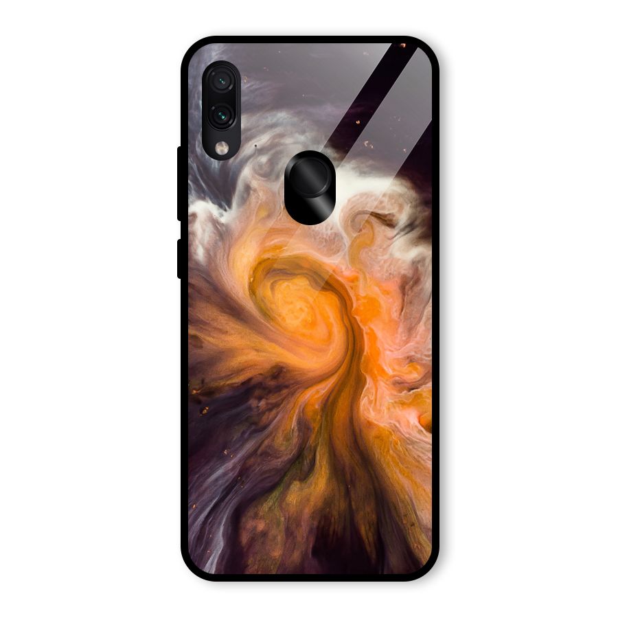 Orange Fusion Glass Back Case for Redmi Note 7 Pro