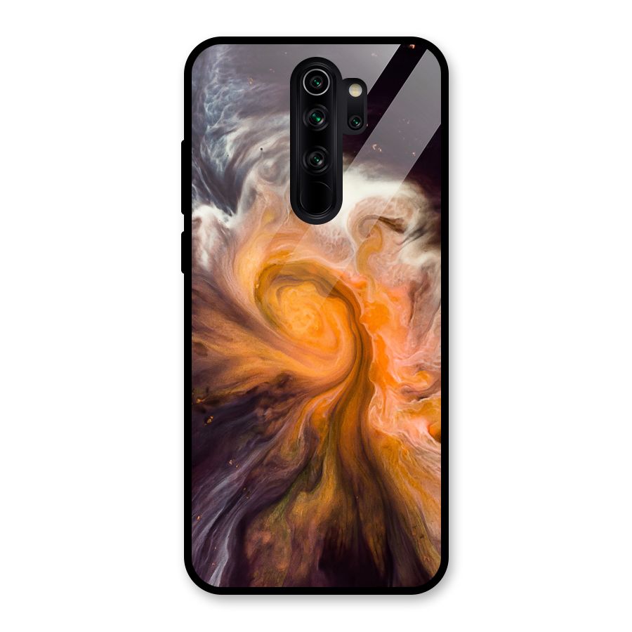 Orange Fusion Glass Back Case for Redmi Note 8 Pro