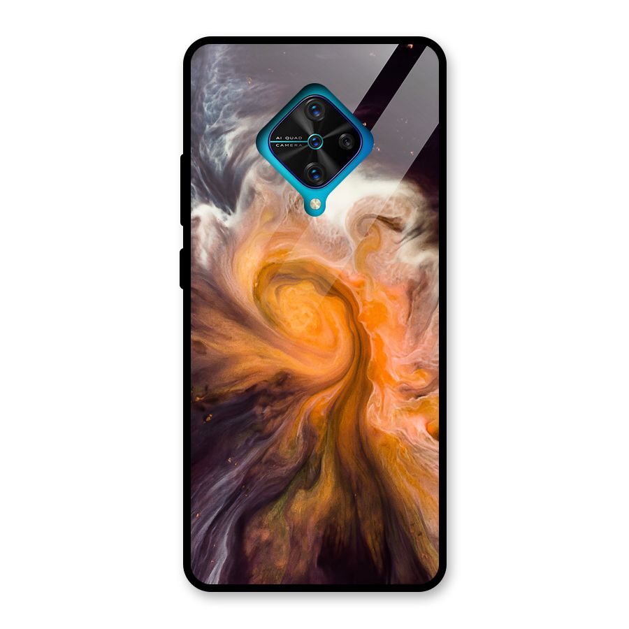 Orange Fusion Glass Back Case for Vivo S1 Pro