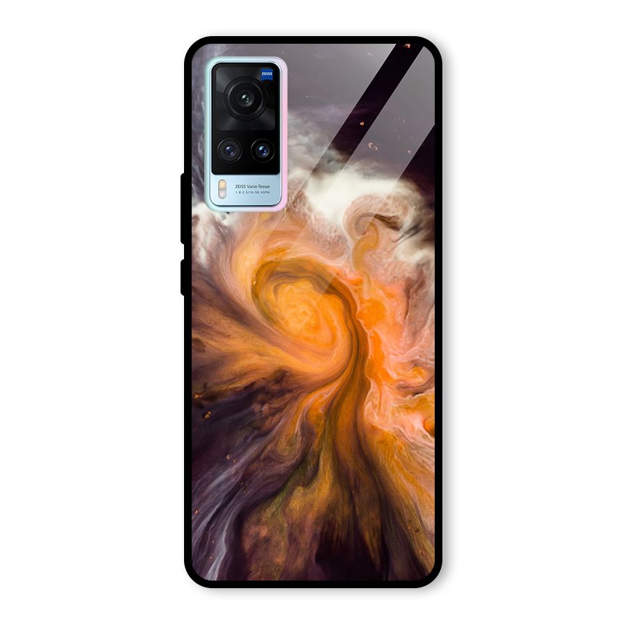 Orange Fusion Glass Back Case for Vivo X60