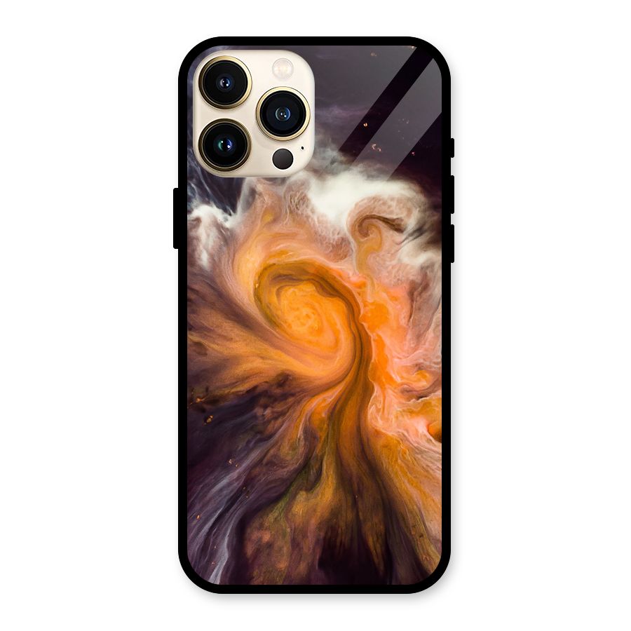 Orange Fusion Glass Back Case for iPhone 13 Pro Max