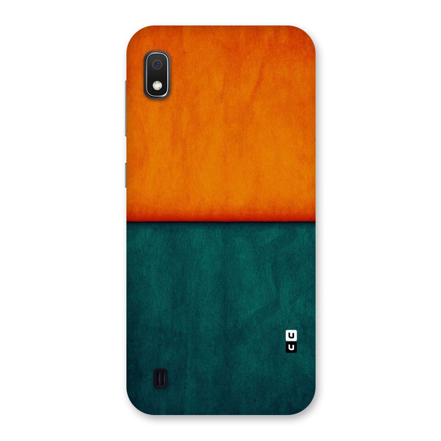Orange Green Shade Back Case for Galaxy A10
