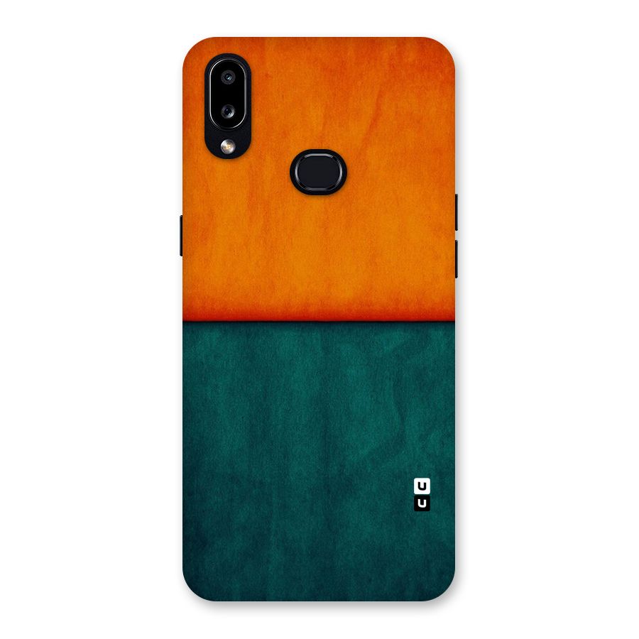 Orange Green Shade Back Case for Galaxy A10s