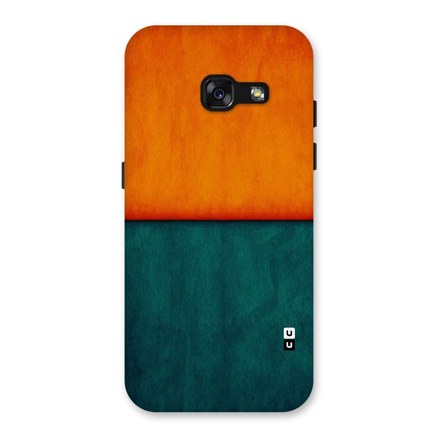 Orange Green Shade Back Case for Galaxy A3 (2017)