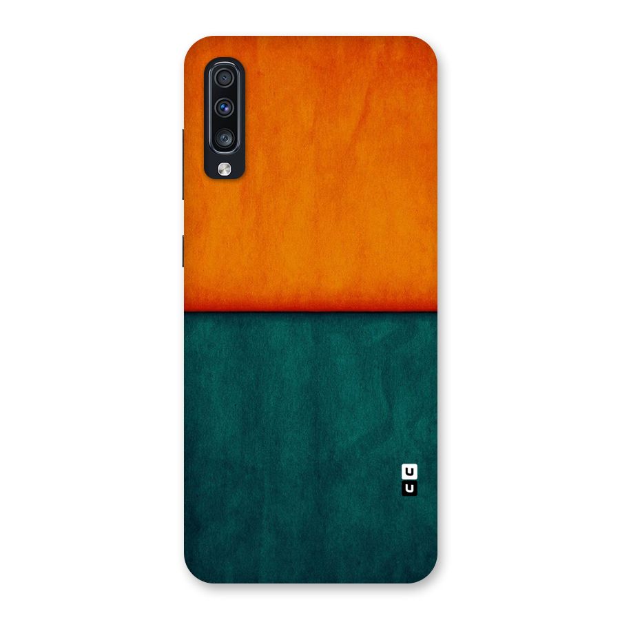Orange Green Shade Back Case for Galaxy A70