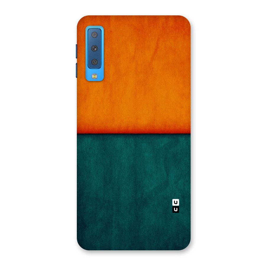 Orange Green Shade Back Case for Galaxy A7 (2018)