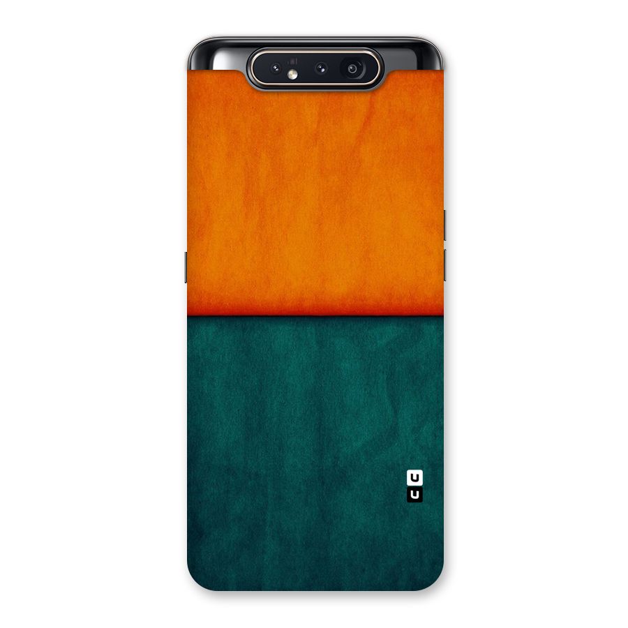 Orange Green Shade Back Case for Galaxy A80