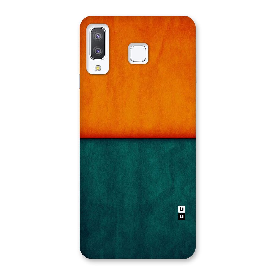 Orange Green Shade Back Case for Galaxy A8 Star