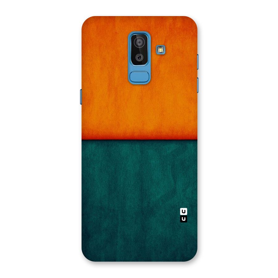 Orange Green Shade Back Case for Galaxy J8