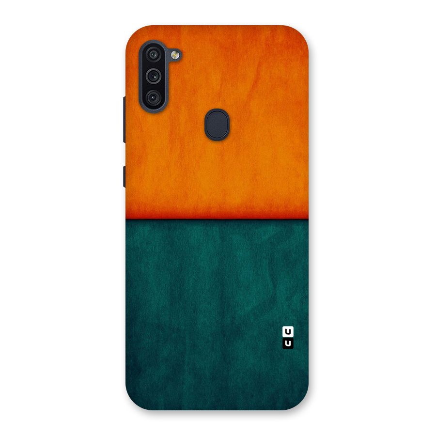 Orange Green Shade Back Case for Galaxy M11