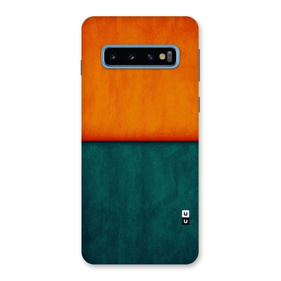 Orange Green Shade Back Case for Galaxy S10