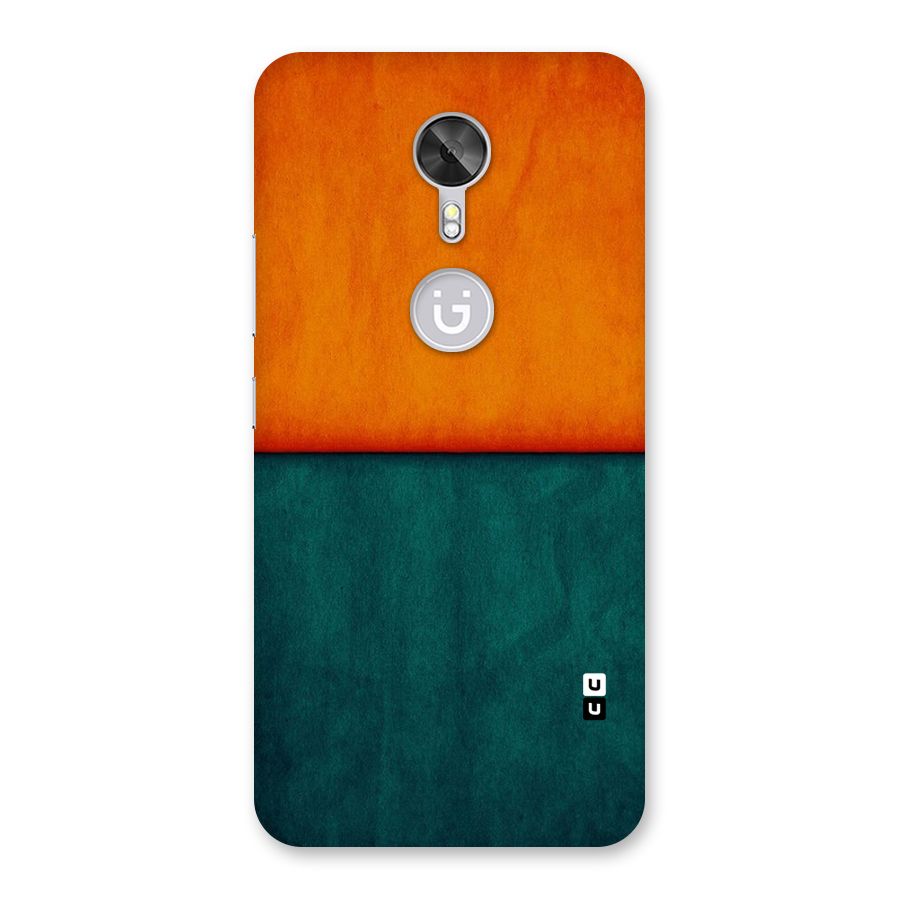 Orange Green Shade Back Case for Gionee A1