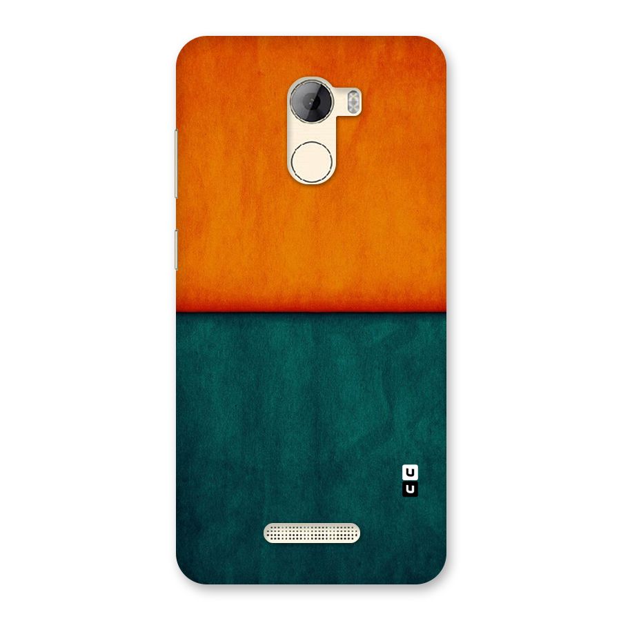 Orange Green Shade Back Case for Gionee A1 LIte