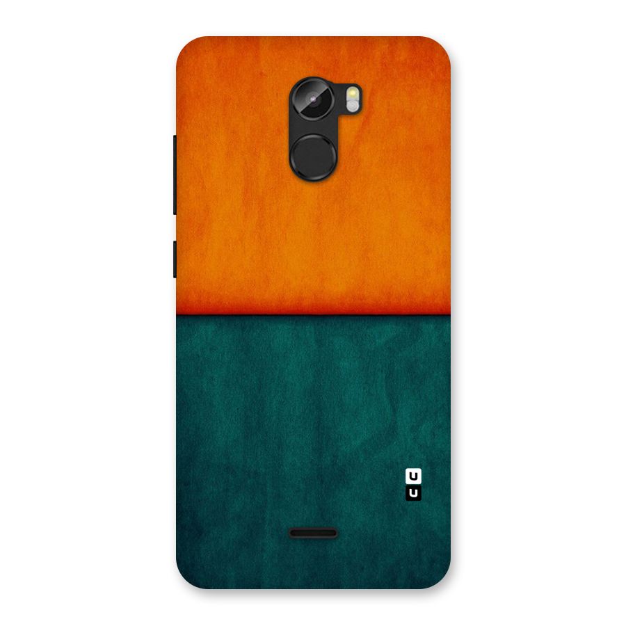 Orange Green Shade Back Case for Gionee X1