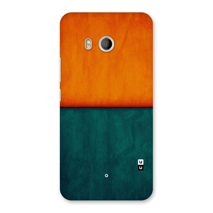Orange Green Shade Back Case for HTC U11