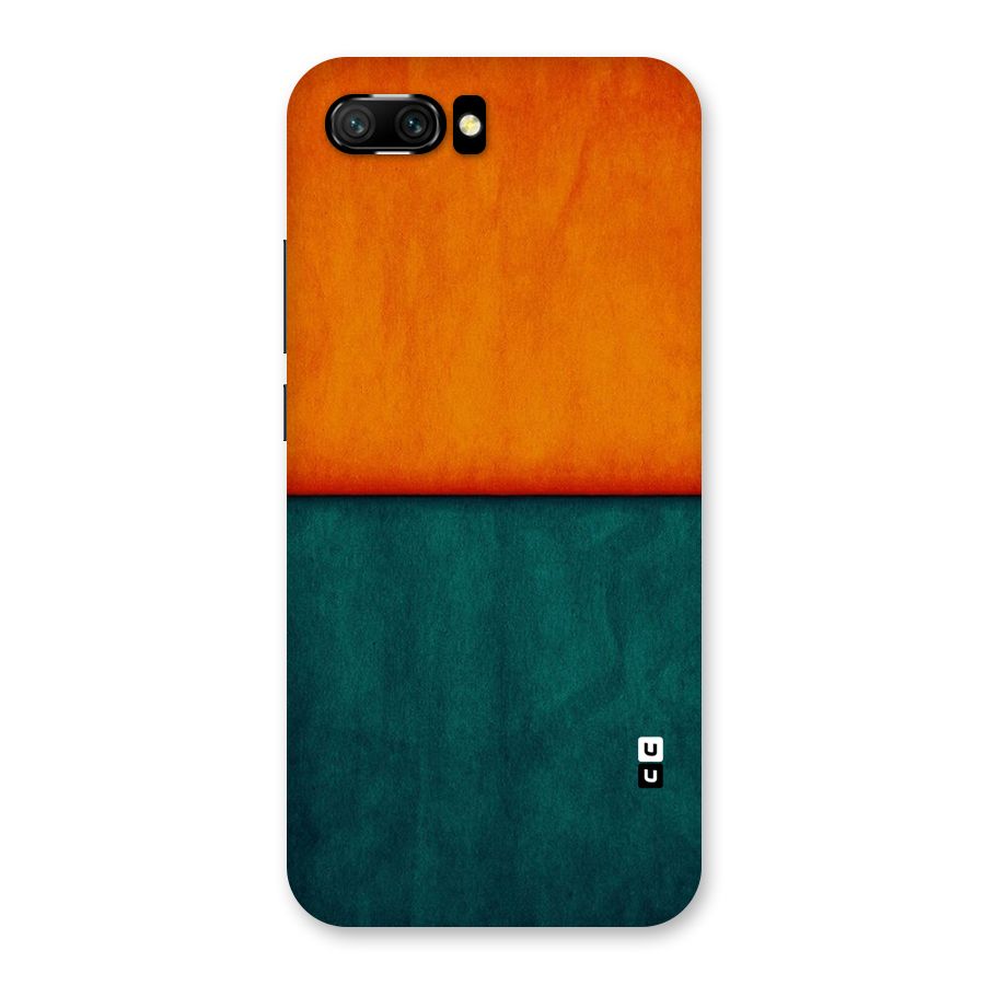 Orange Green Shade Back Case for Honor 10