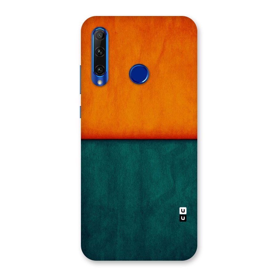 Orange Green Shade Back Case for Honor 20i