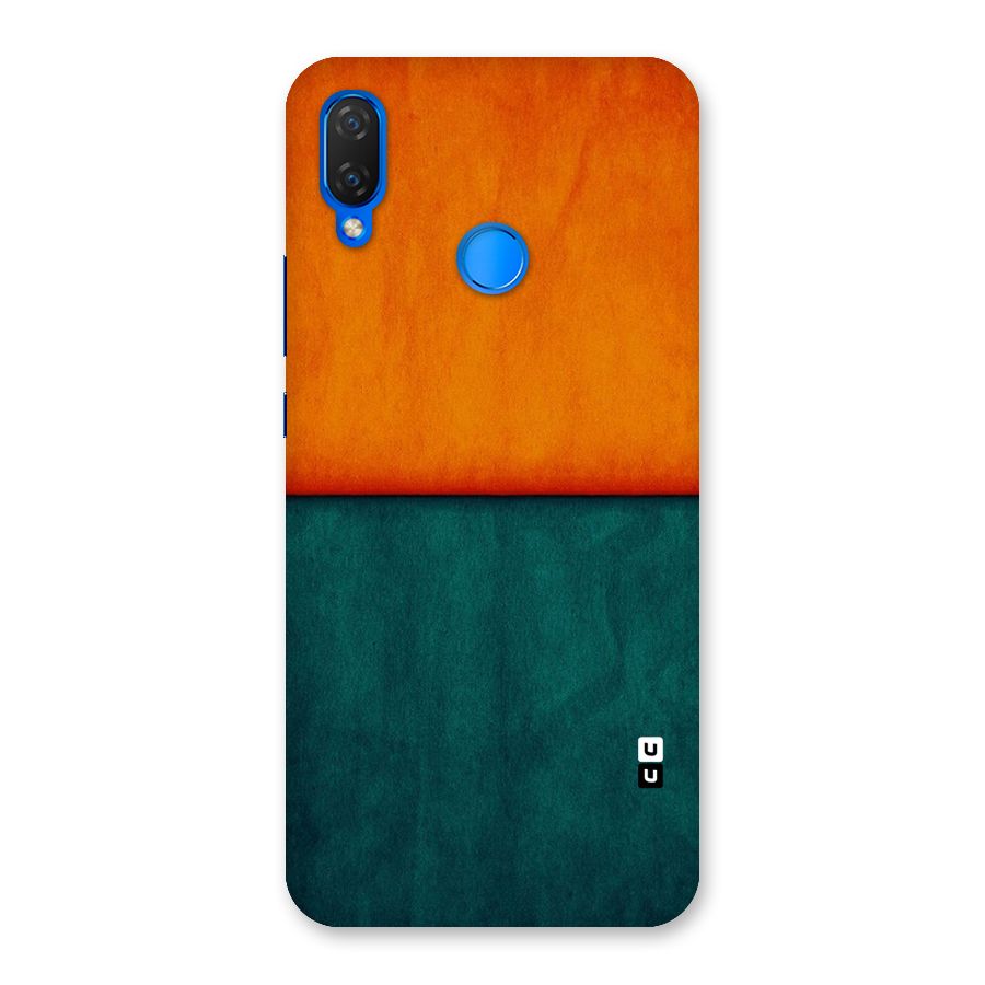 Orange Green Shade Back Case for Huawei P Smart+
