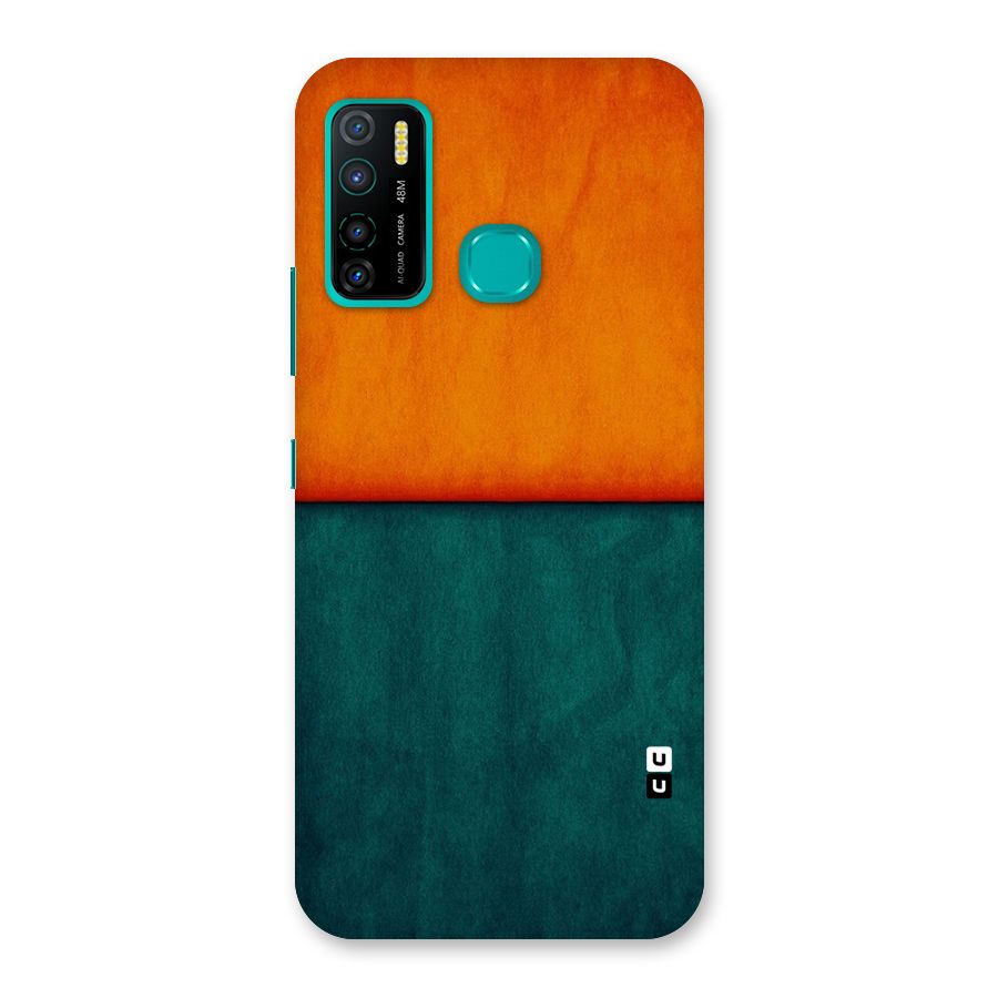 Orange Green Shade Back Case for Infinix Hot 9 Pro