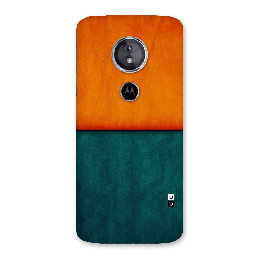 Orange Green Shade Back Case for Moto E5