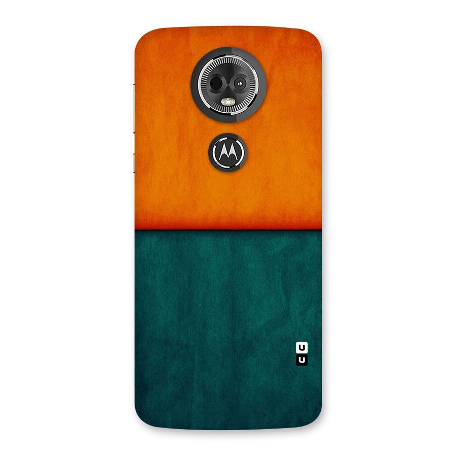 Orange Green Shade Back Case for Moto E5 Plus