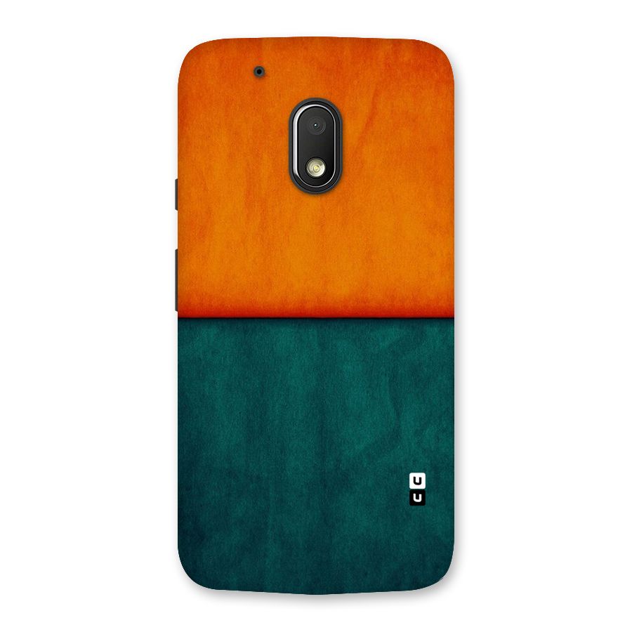 Orange Green Shade Back Case for Moto G4 Play