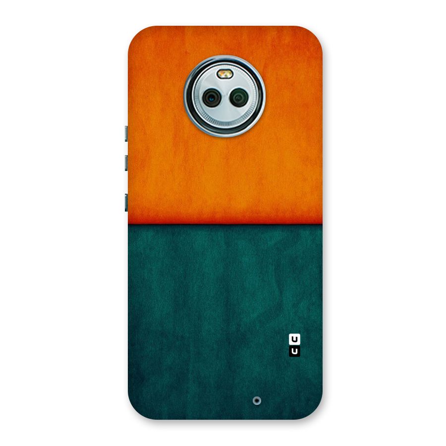 Orange Green Shade Back Case for Moto X4