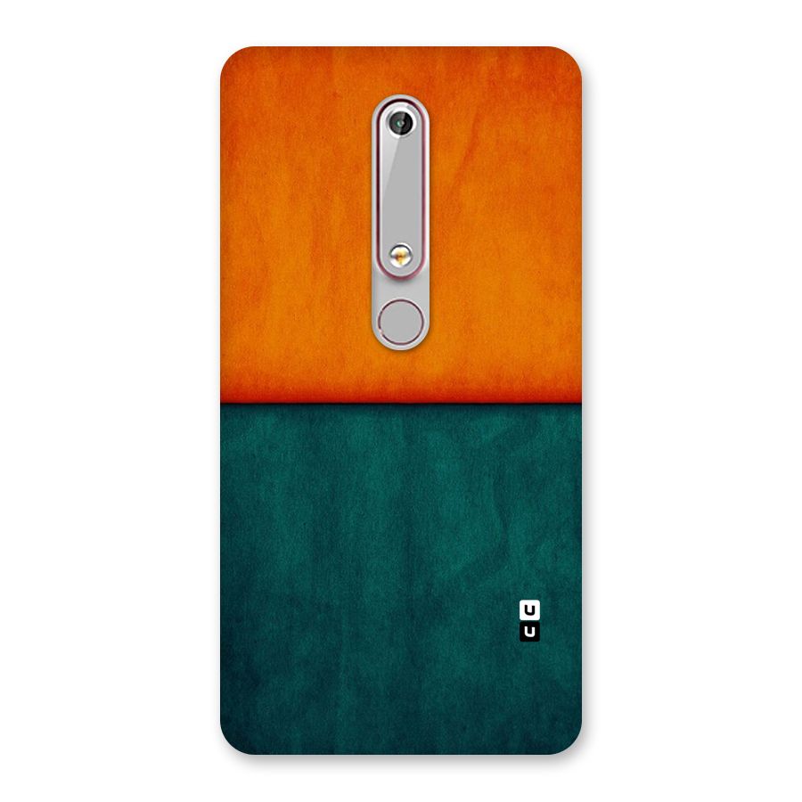 Orange Green Shade Back Case for Nokia 6.1