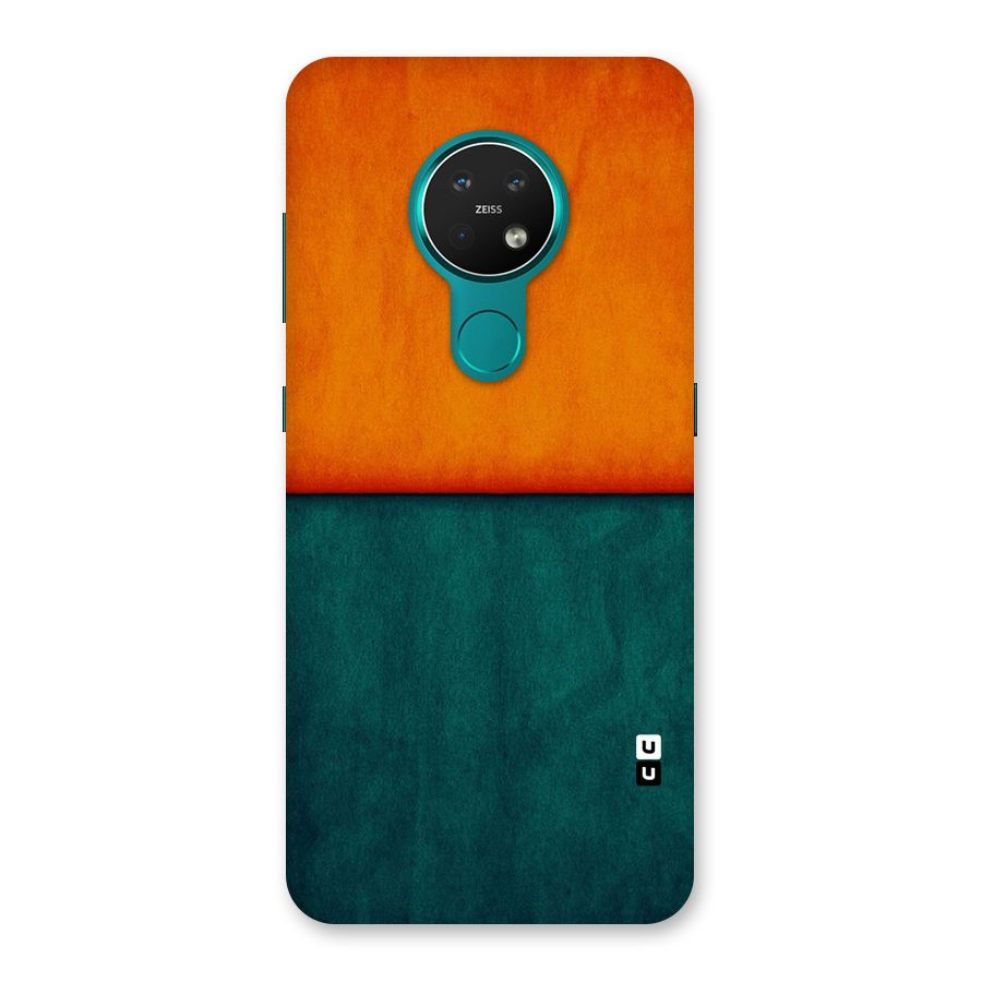 Orange Green Shade Back Case for Nokia 7.2