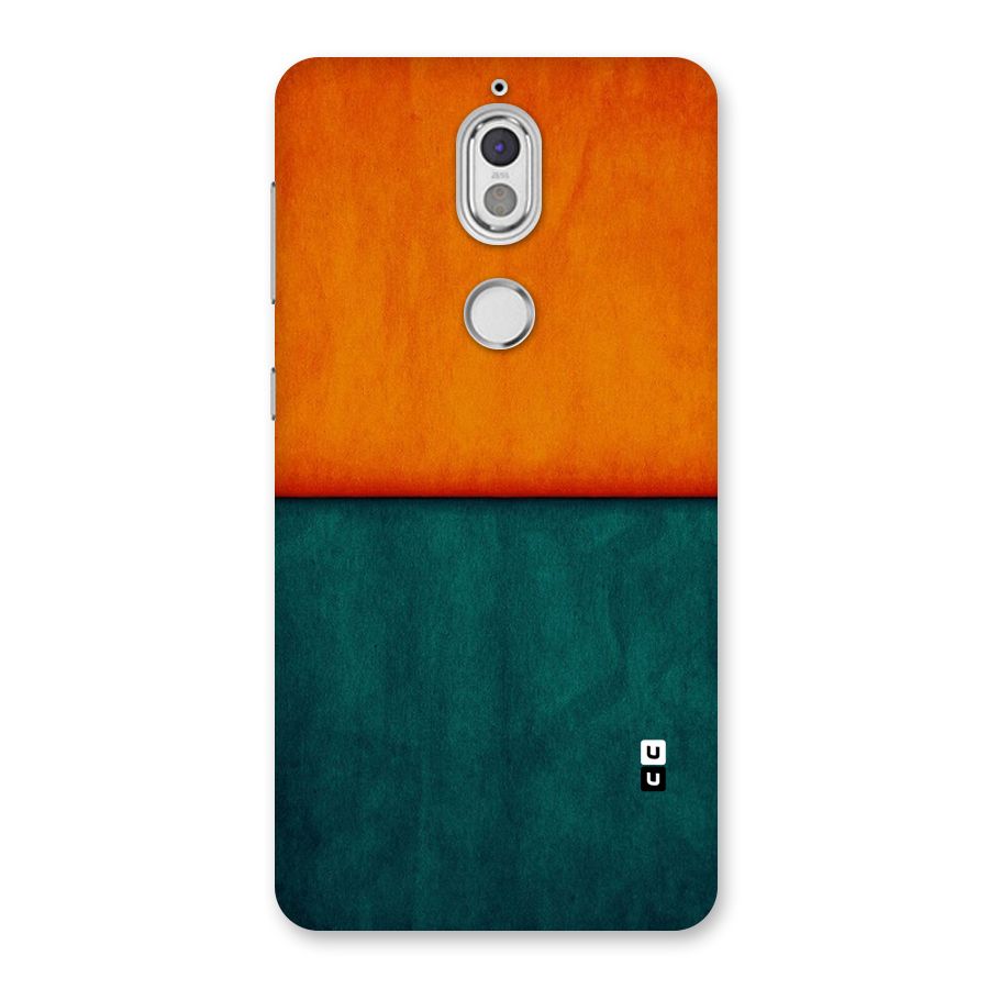 Orange Green Shade Back Case for Nokia 7