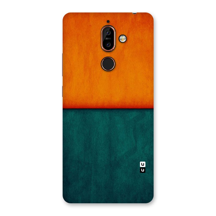 Orange Green Shade Back Case for Nokia 7 Plus