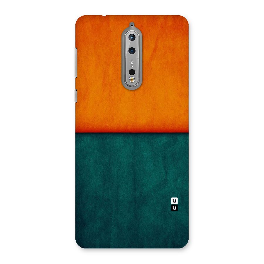 Orange Green Shade Back Case for Nokia 8