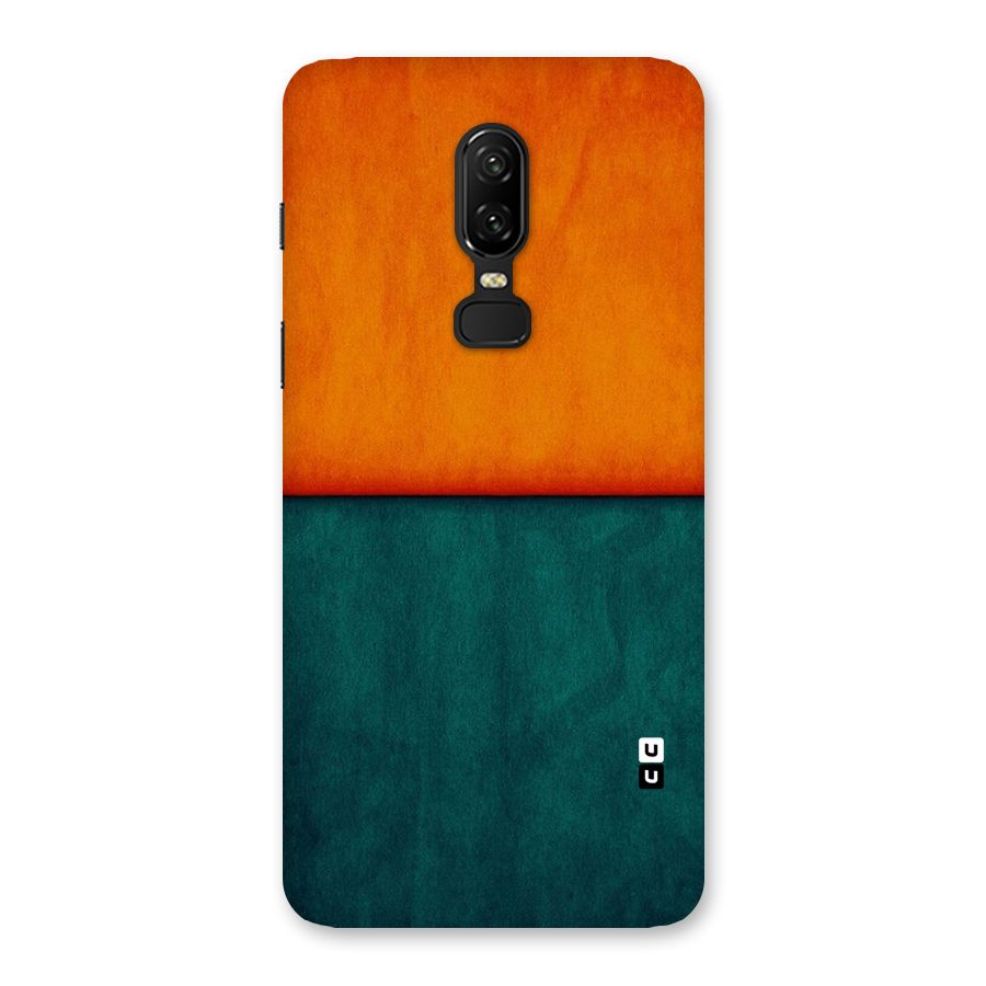 Orange Green Shade Back Case for OnePlus 6