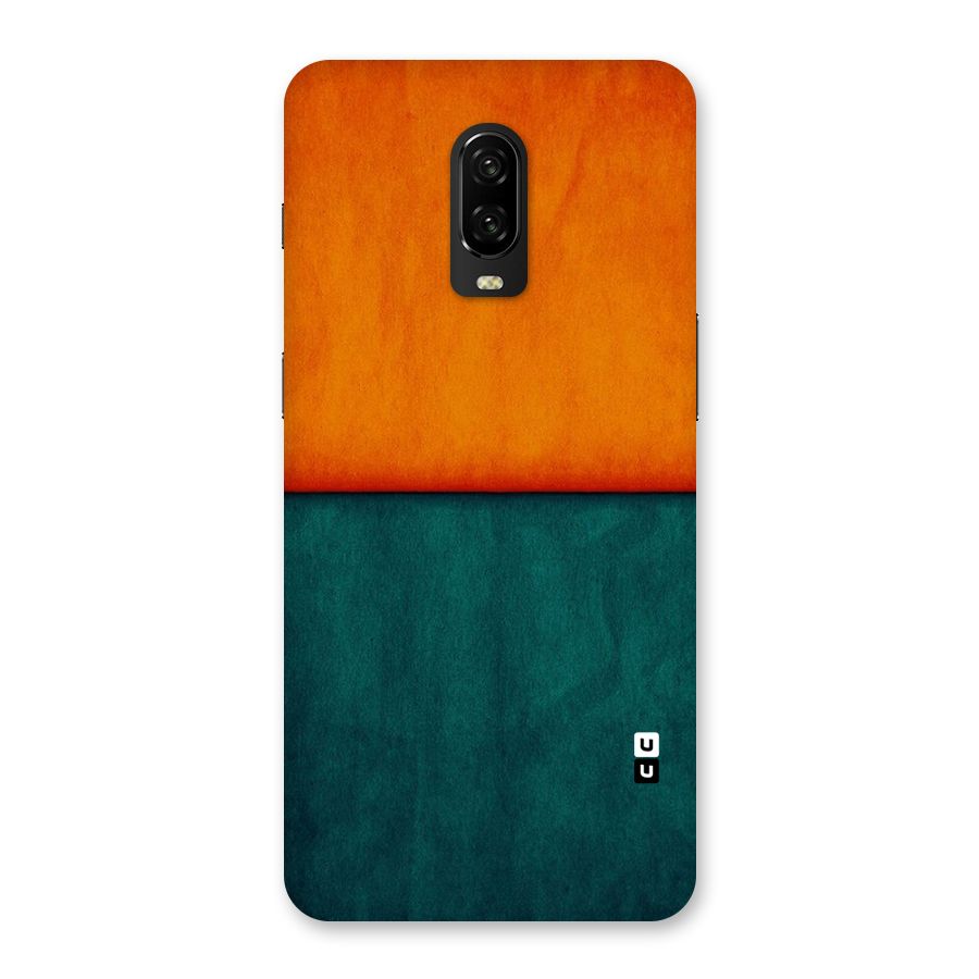 Orange Green Shade Back Case for OnePlus 6T