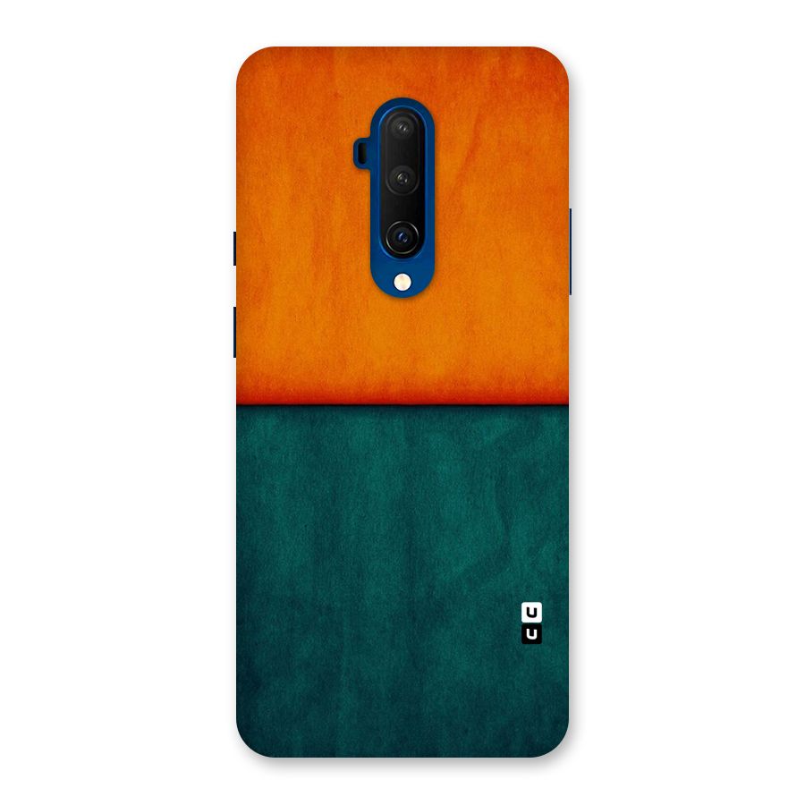 Orange Green Shade Back Case for OnePlus 7T Pro