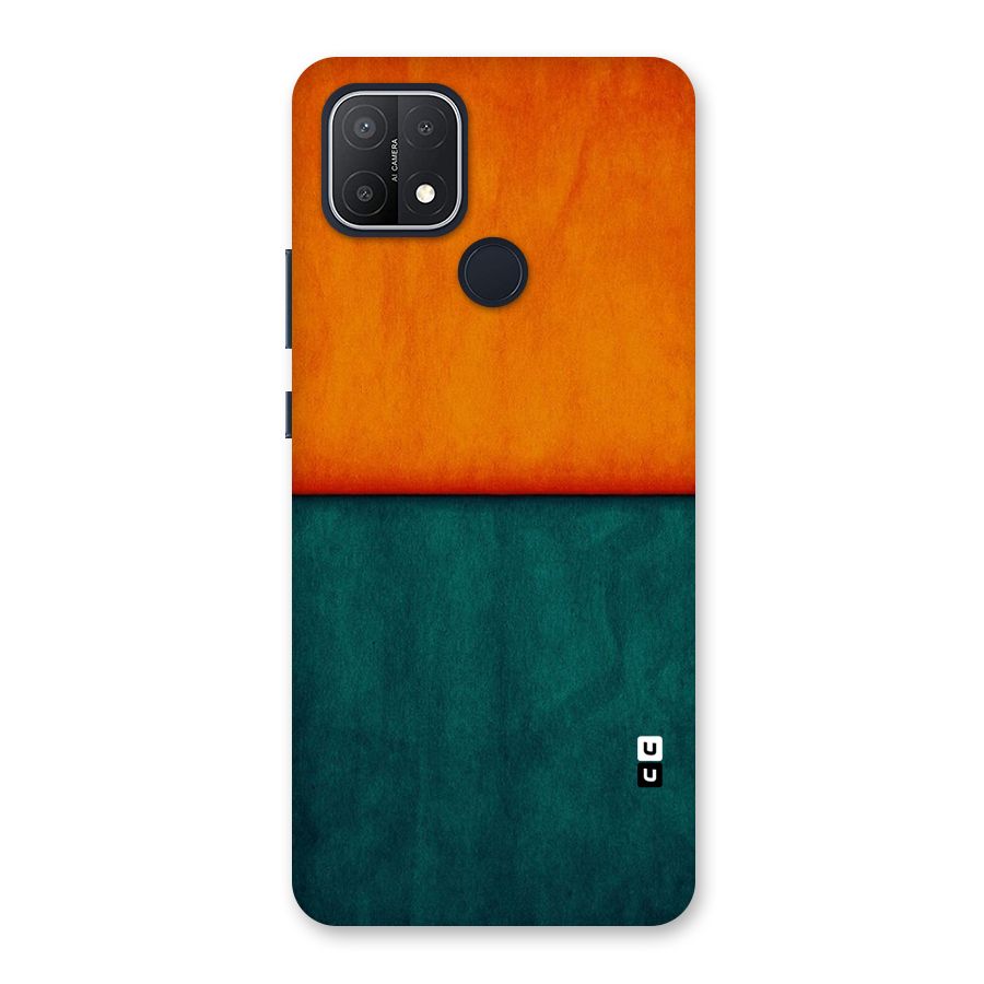 Orange Green Shade Back Case for Oppo A15