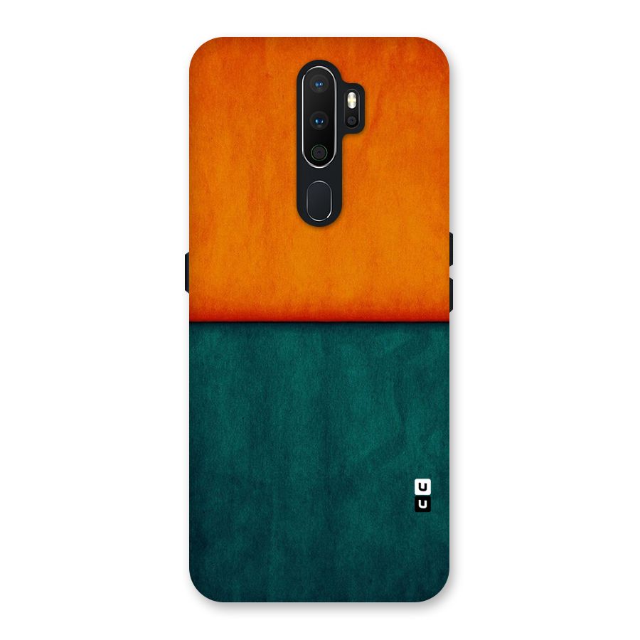 Orange Green Shade Back Case for Oppo A5 (2020)