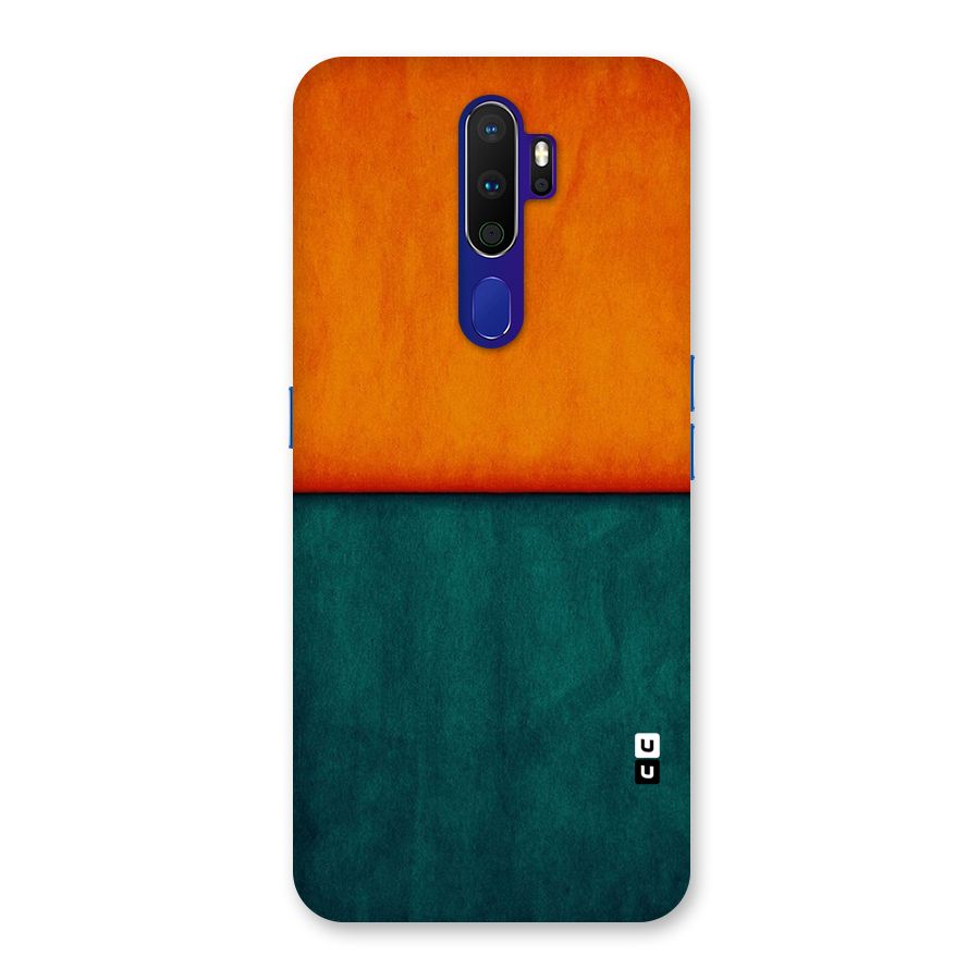 Orange Green Shade Back Case for Oppo A9 (2020)