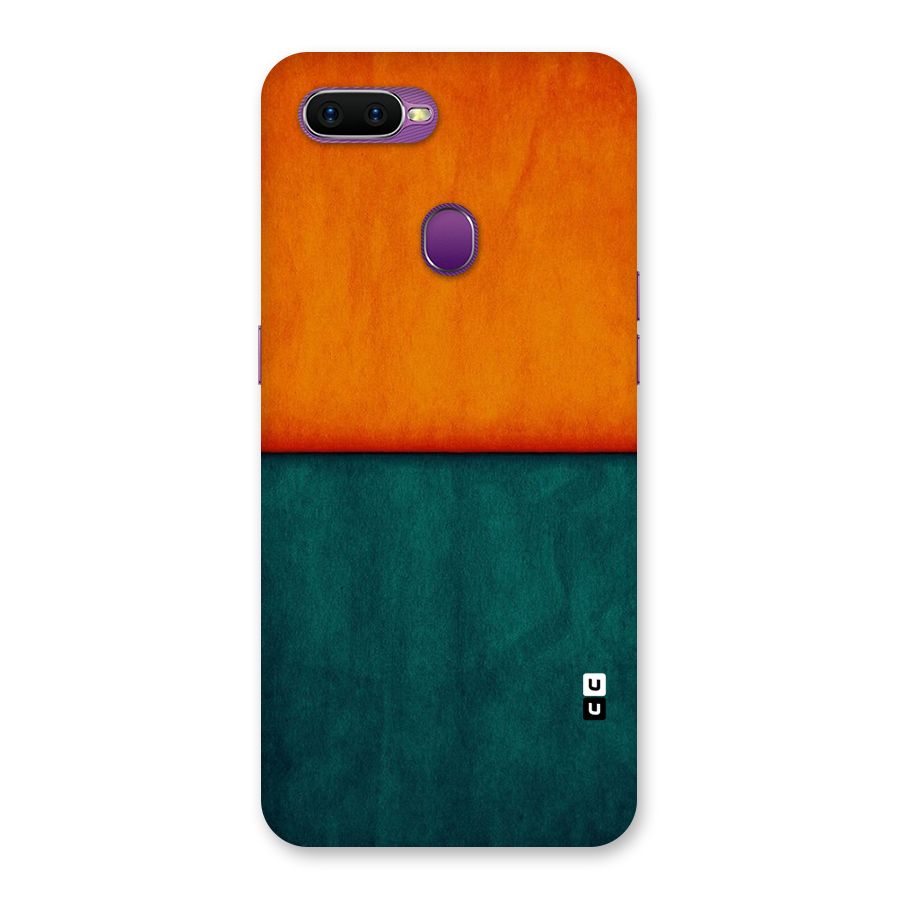 Orange Green Shade Back Case for Oppo F9