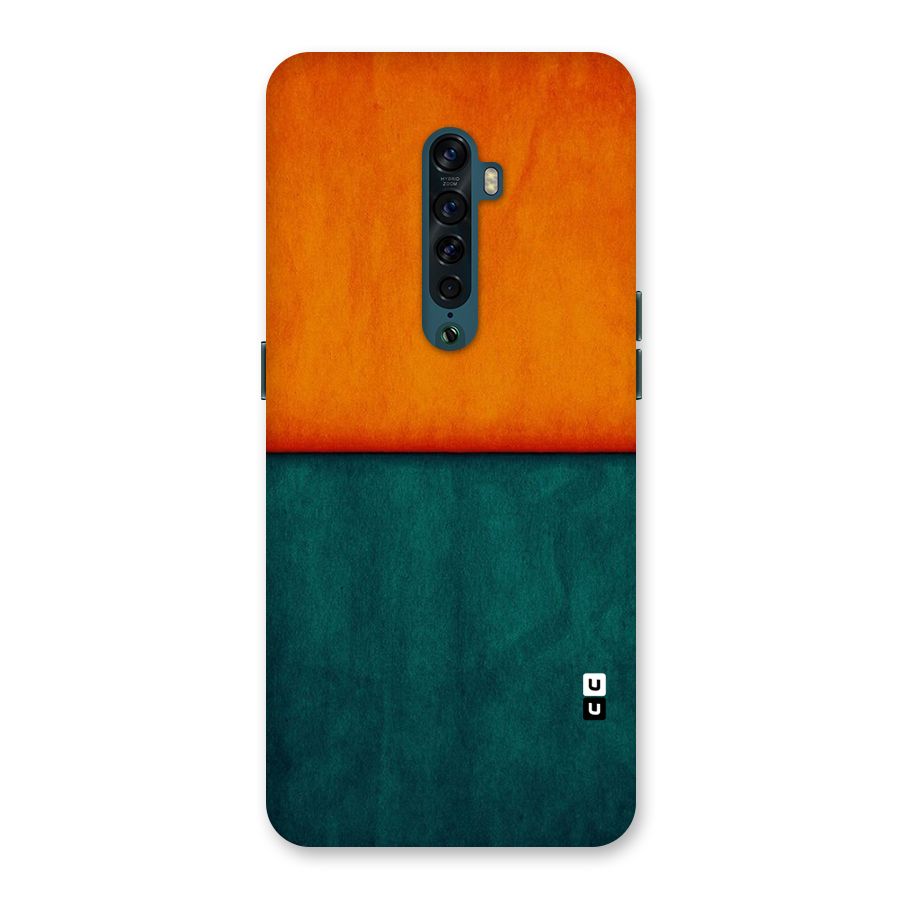 Orange Green Shade Back Case for Oppo Reno2