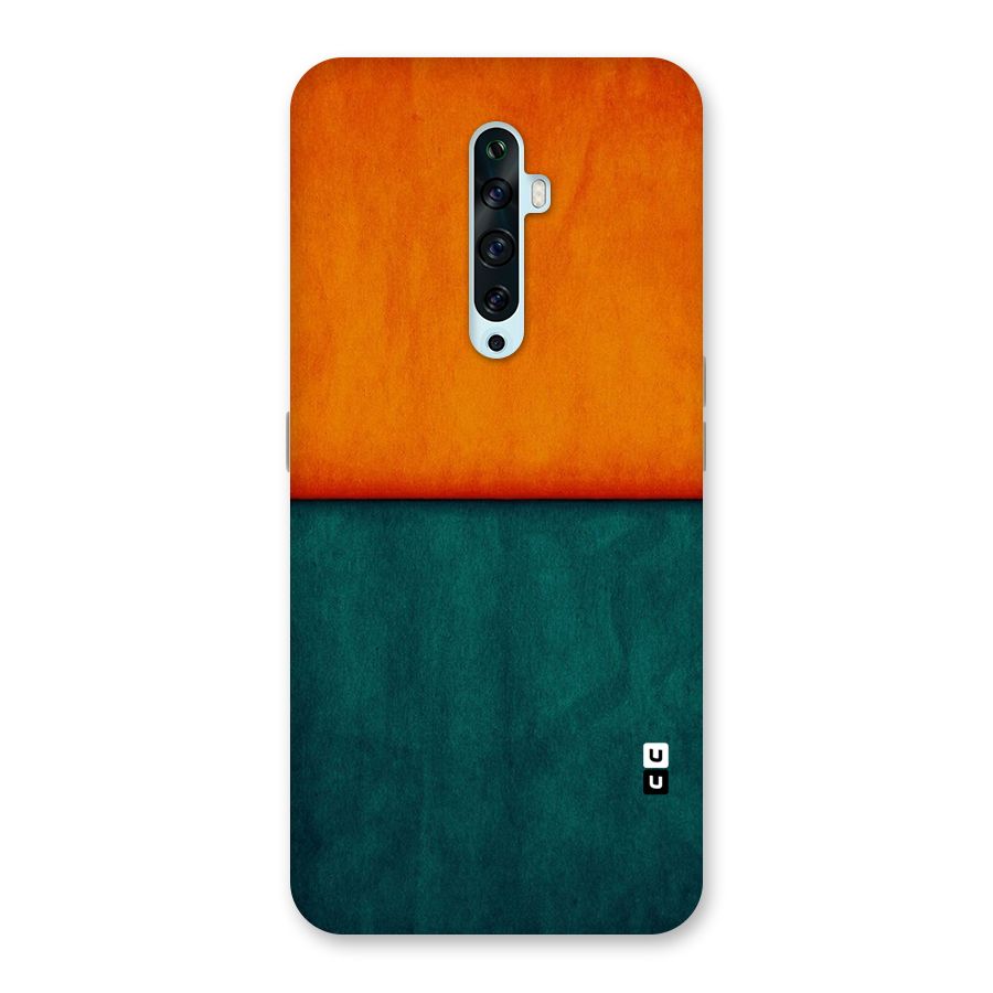 Orange Green Shade Back Case for Oppo Reno2 Z