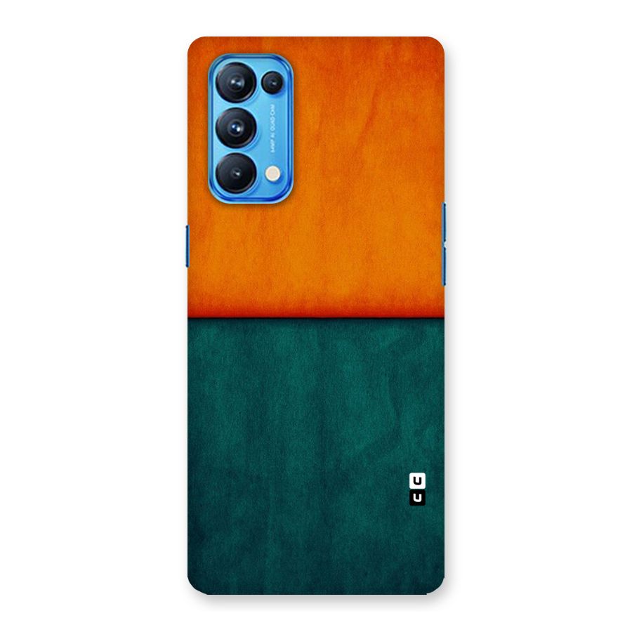 Orange Green Shade Back Case for Oppo Reno5 Pro 5G