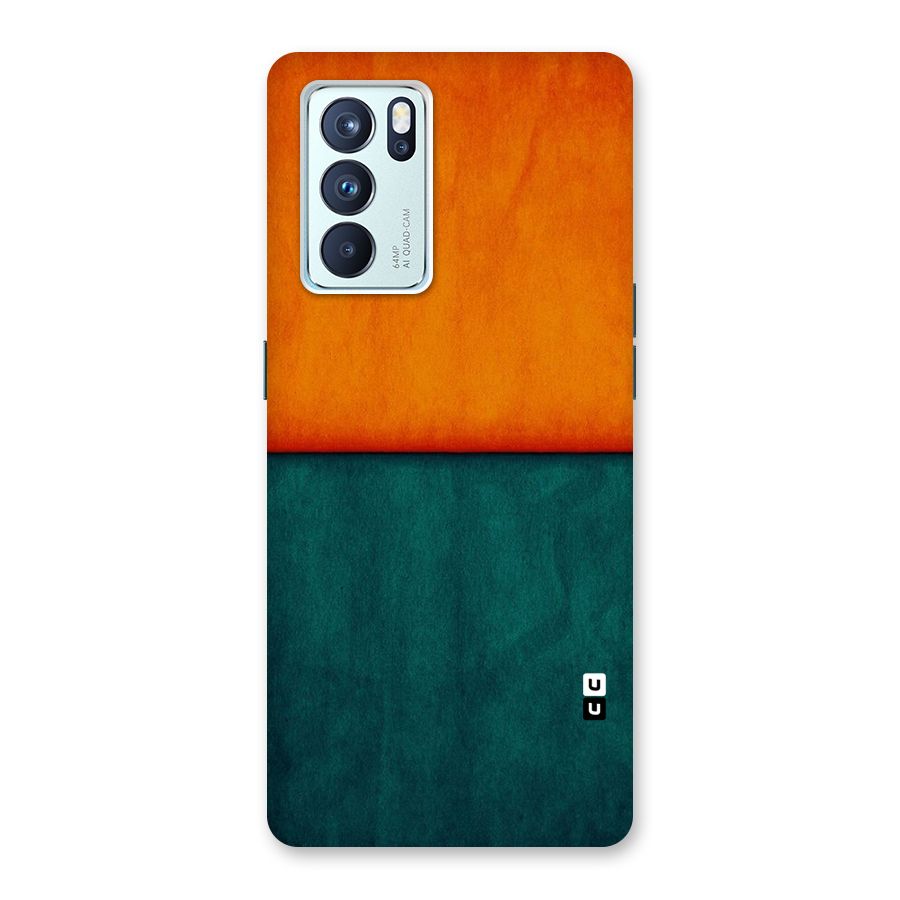 Orange Green Shade Back Case for Oppo Reno6 Pro 5G