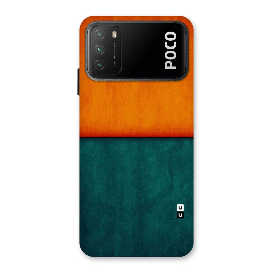 Orange Green Shade Back Case for Poco M3