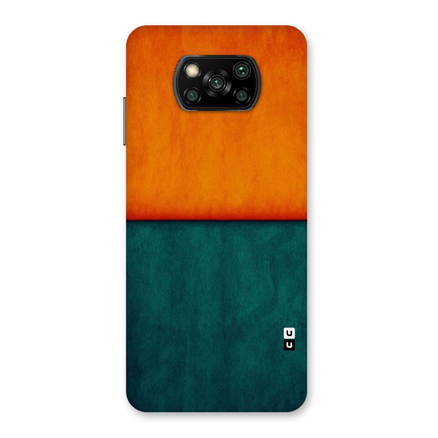 Orange Green Shade Back Case for Poco X3